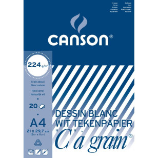 Canson C à grain tekenpapier A4 – 224 g – 20 vellen